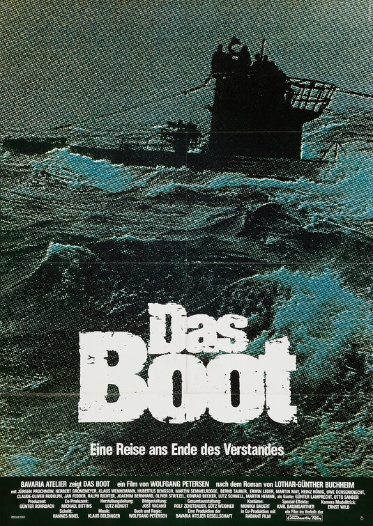 Movie poster for Das Boot, 1981