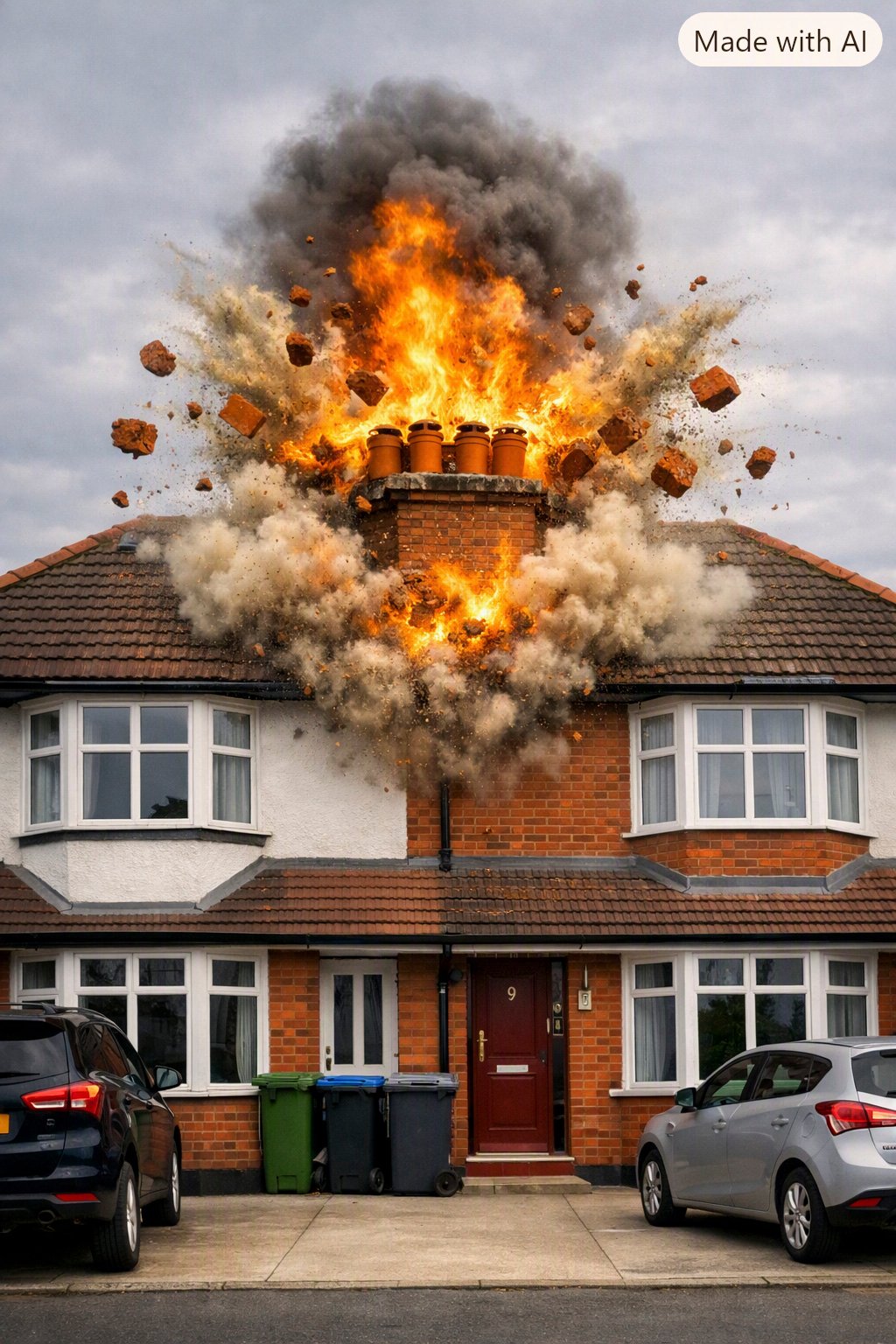Exploding Chimney